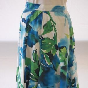 Watercolor Flared Skirt